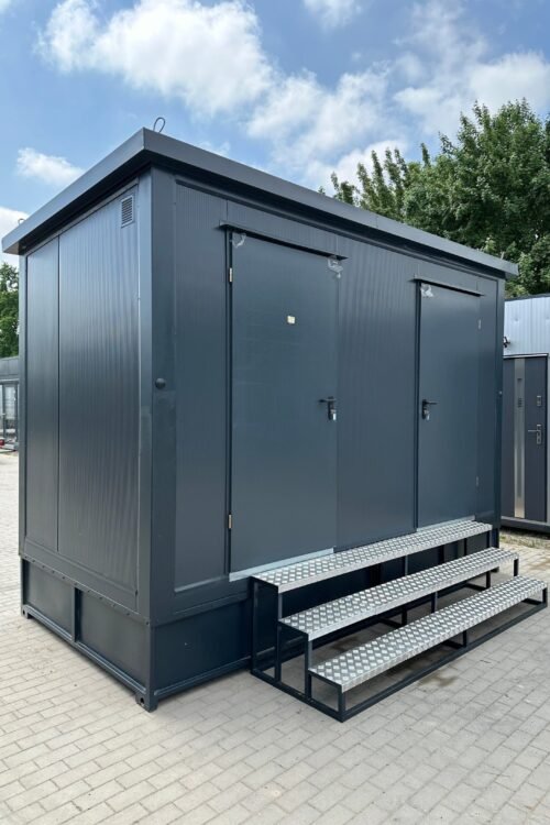 Contenedor Sanitario Doble 4,00 × 2,00 m – Con Ducha y Depósito