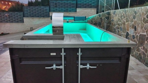 contenedor de 20 pies transformado en piscina - Imagen 8