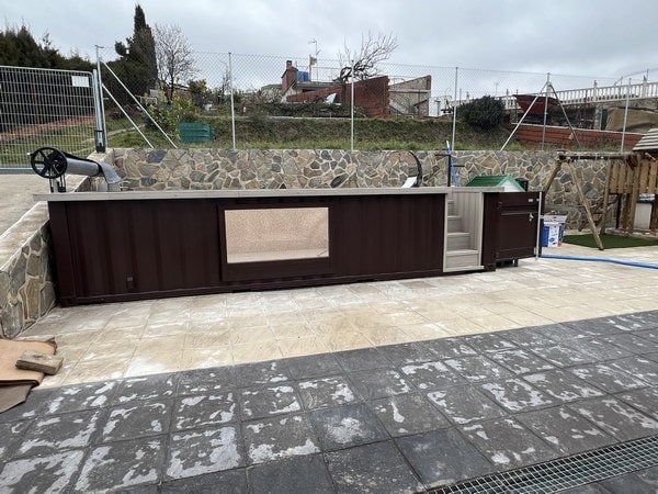 contenedor de 20 pies transformado en piscina - Imagen 11