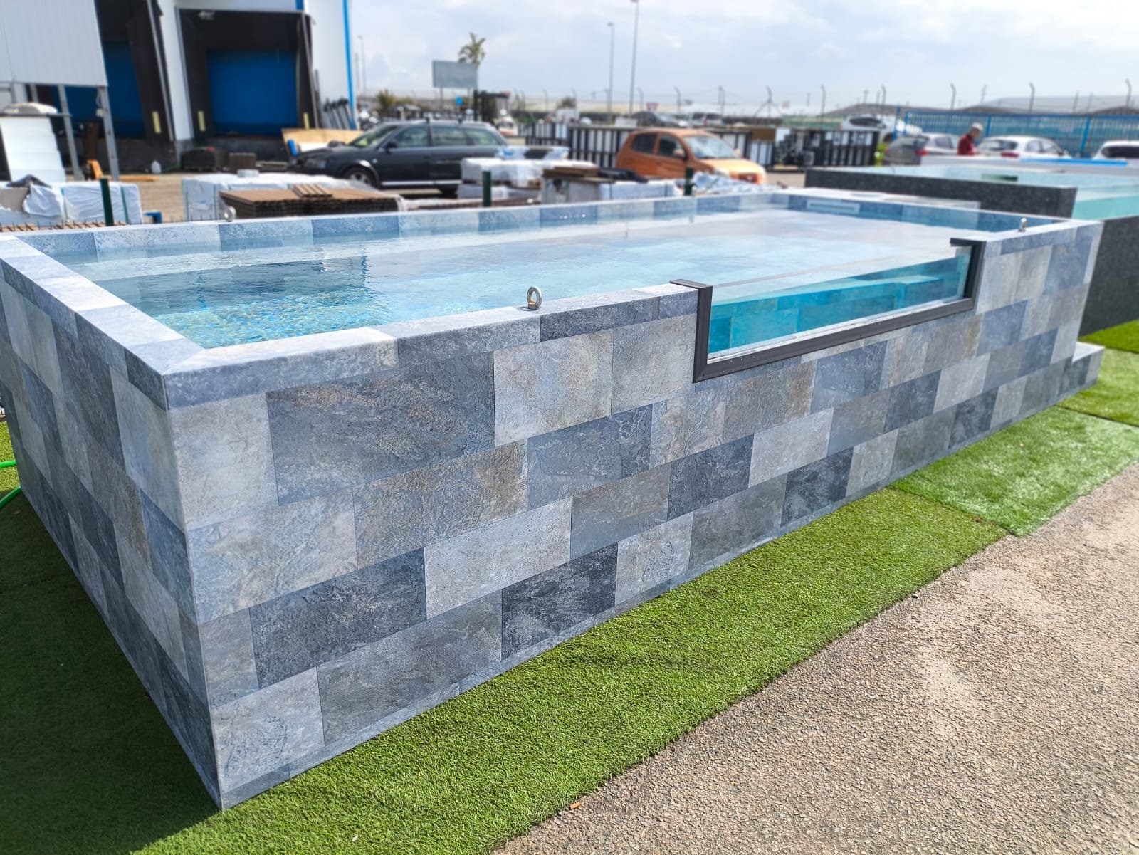 PISCINA ELEVADA LUXURY 7 5,90X2,20 1,12