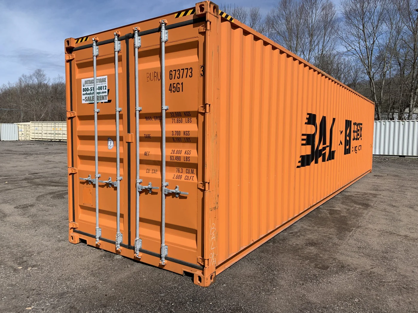 NUEVO CONTENEDOR MARÍTIMO HIGH-CUBE DE 40 PIES “UN VIAJE”